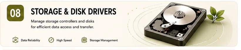 Storage & Disk Drivers overview